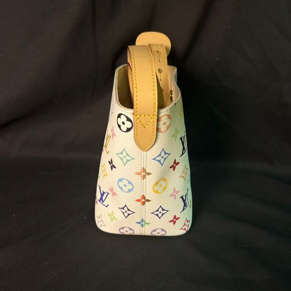 Louis Vuitton x TM Multicolor Monogram Shoulder Bag – White Canvas, Pre-Owned - Picture 4 of 16
